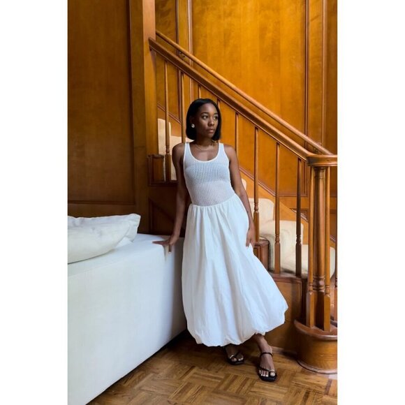 ASTR the Label Contrast Midi Sundress in White Size Medium - Picture 14 of 15